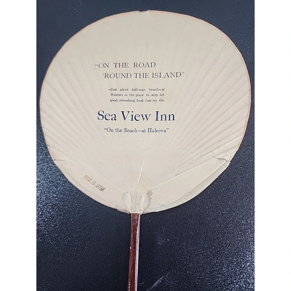 Uchiwa Traditional Japanese Paper  Bamboo Hand Fan Children‎ Playing Advertising